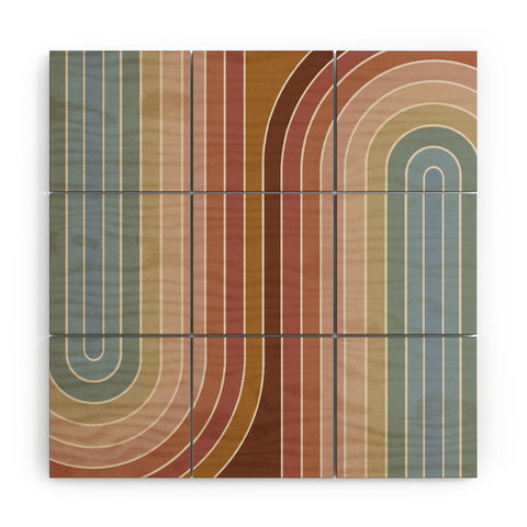 Colour Poems Gradient Curvature IX Wood Wall Mural