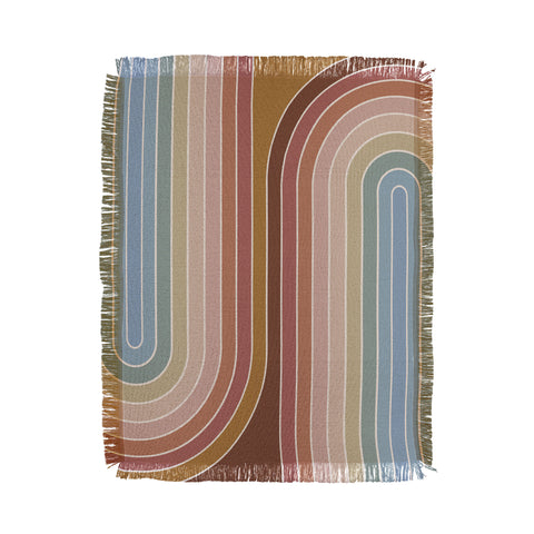 Colour Poems Gradient Curvature IX Throw Blanket