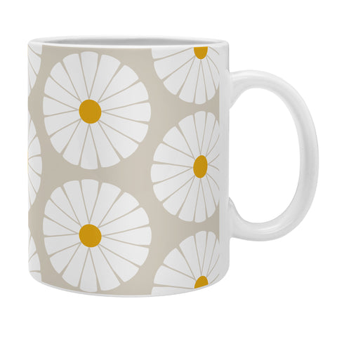 colour poems II Minimal Botanical Pattern Daisy Coffee Mug