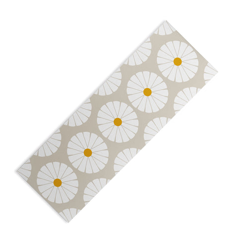 colour poems II Minimal Botanical Pattern Daisy Yoga Mat