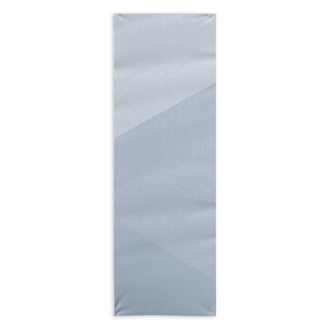 colour poems II Minimal Waves of Blue Yoga Towel