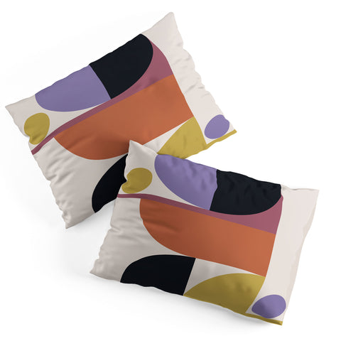 Colour Poems Mid Century Modern Abstract Pillow Shams