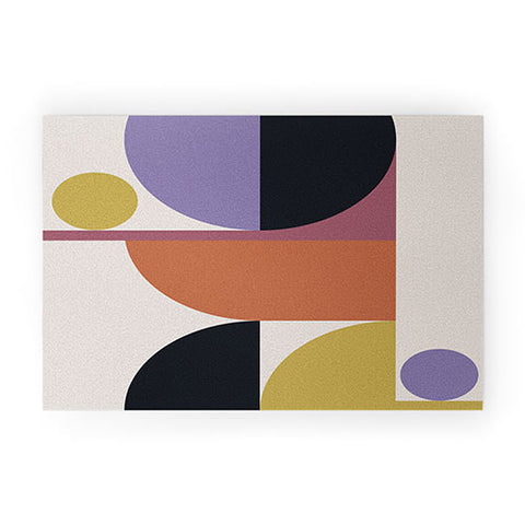 Colour Poems Mid Century Modern Abstract Welcome Mat