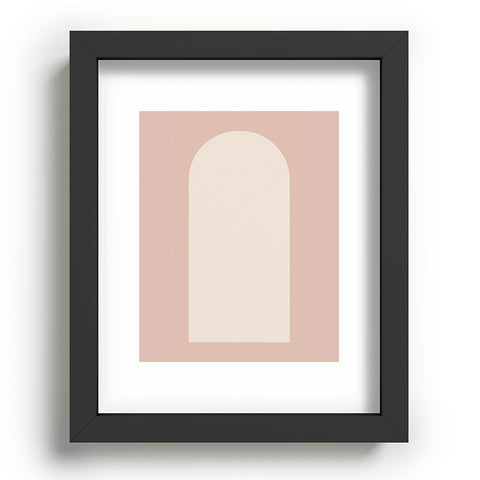 Colour Poems Minimal Arch Neutral Pink Recessed Framing Rectangle