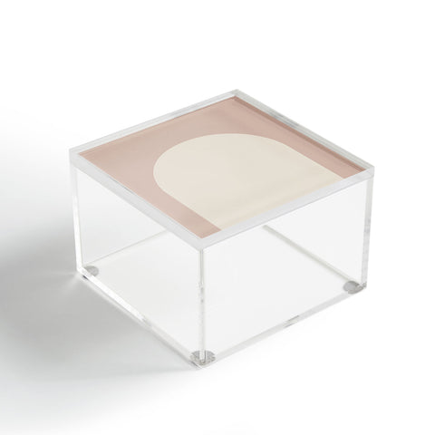 Colour Poems Minimal Arch Neutral Pink Acrylic Box