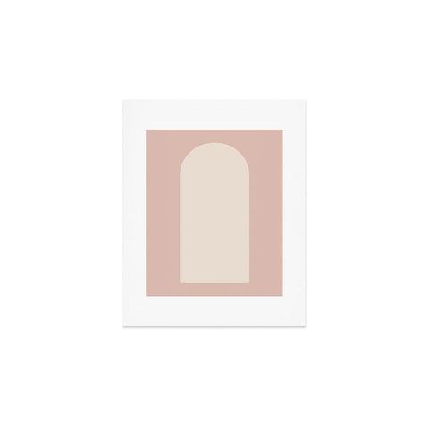 Colour Poems Minimal Arch Neutral Pink Art Print
