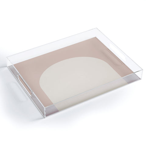 Colour Poems Minimal Arch Neutral Pink Acrylic Tray