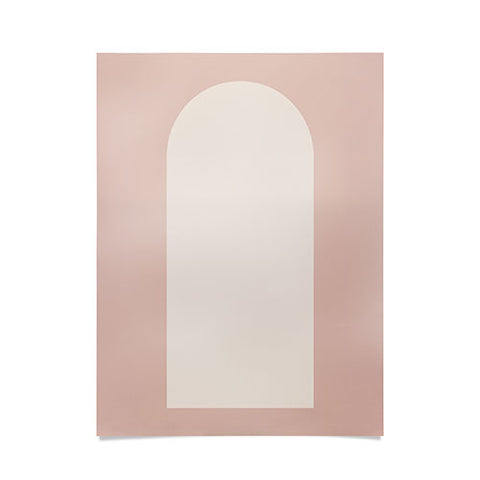 Colour Poems Minimal Arch Neutral Pink Poster