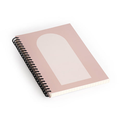 Colour Poems Minimal Arch Neutral Pink Spiral Notebook