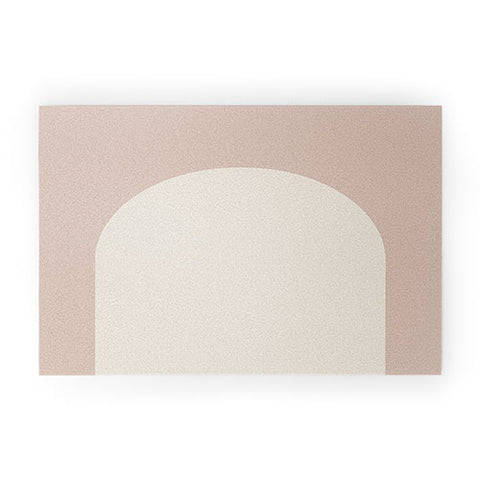 Colour Poems Minimal Arch Neutral Pink Welcome Mat