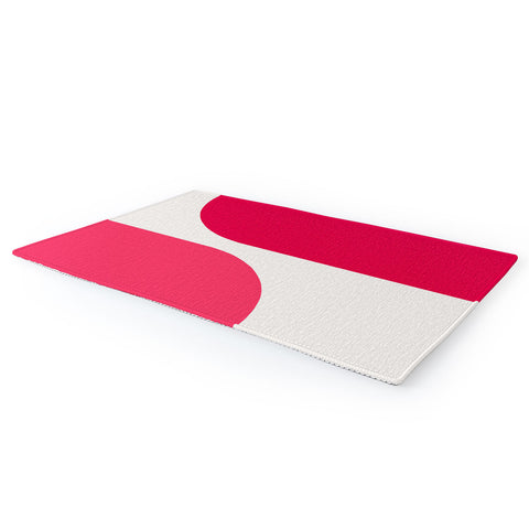Colour Poems Minimal Arch Viva Magenta Area Rug
