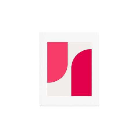 Colour Poems Minimal Arch Viva Magenta Art Print