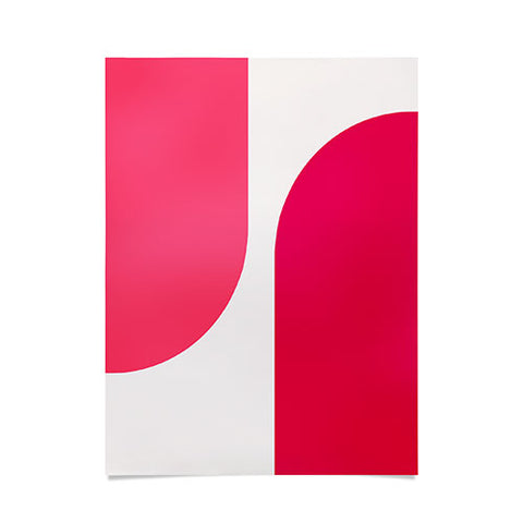 Colour Poems Minimal Arch Viva Magenta Poster