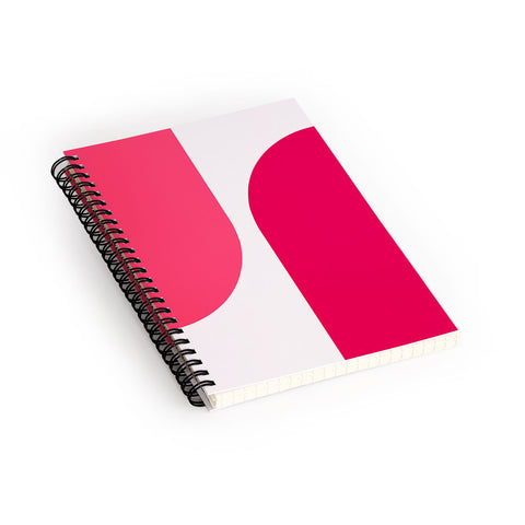 Colour Poems Minimal Arch Viva Magenta Spiral Notebook