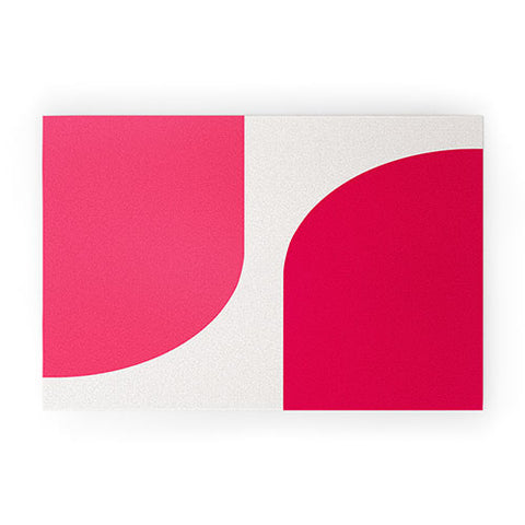 Colour Poems Minimal Arch Viva Magenta Welcome Mat