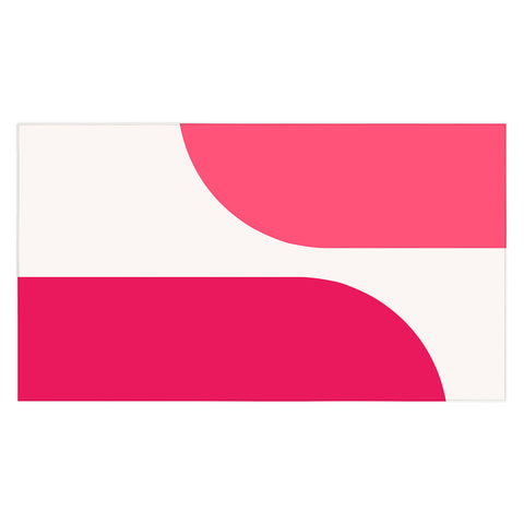 Colour Poems Minimal Arch Viva Magenta Tablecloth