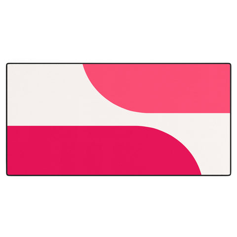 Colour Poems Minimal Arch Viva Magenta Desk Mat