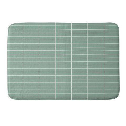 Colour Poems Minimal Grid XVII Memory Foam Bath Mat