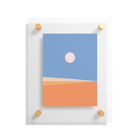 Colour Poems Minimal Horizon IV Floating Acrylic Print