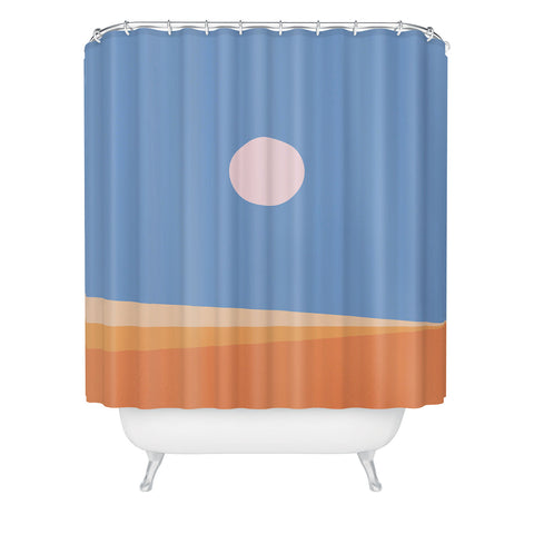 Colour Poems Minimal Horizon IV Shower Curtain