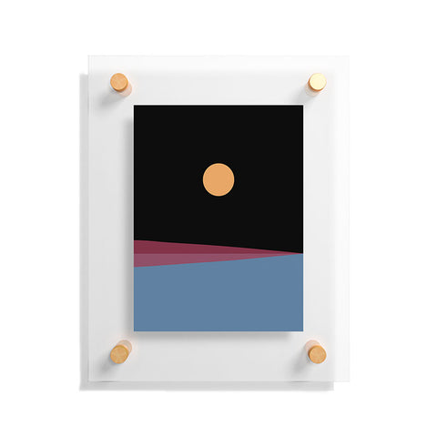 Colour Poems Minimal Horizon IX Floating Acrylic Print