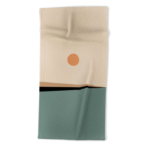 Colour Poems Minimal Horizon V Beach Towel