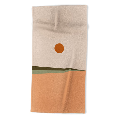 Colour Poems Minimal Horizon VIII Beach Towel
