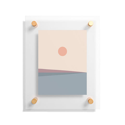 Colour Poems Minimal Horizon XII Floating Acrylic Print