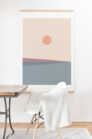 Colour Poems Minimal Horizon XII Art Print And Hanger