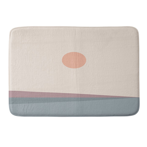 Colour Poems Minimal Horizon XII Memory Foam Bath Mat