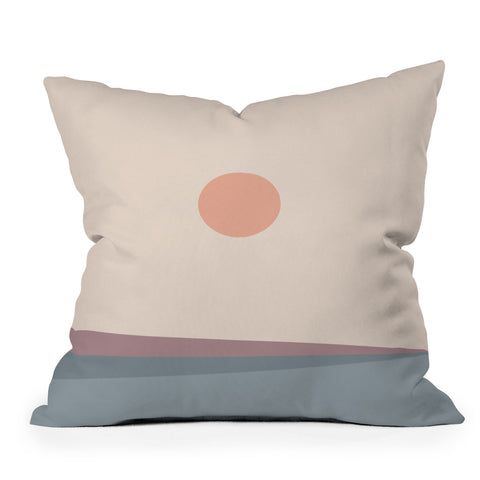 Colour Poems Minimal Horizon XII Throw Pillow