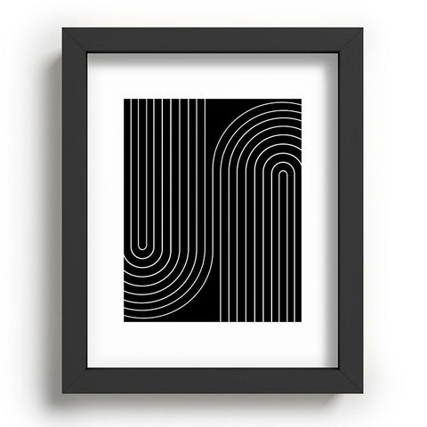 Colour Poems Minimal Line Curvature Black Recessed Framing Rectangle