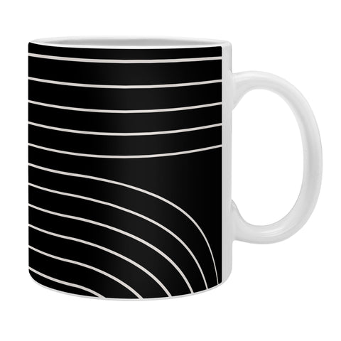 Colour Poems Minimal Line Curvature Black Coffee Mug