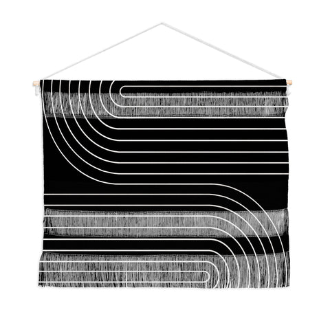Colour Poems Minimal Line Curvature Black Wall Hanging Landscape