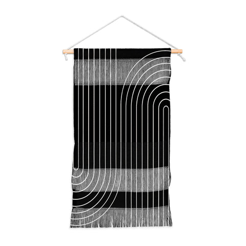 Colour Poems Minimal Line Curvature Black Wall Hanging Portrait