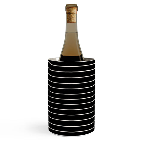 Colour Poems Minimal Line Curvature Black Wine Chiller
