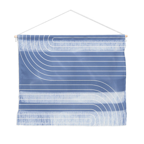 Colour Poems Minimal Line Curvature Blue II Wall Hanging Landscape