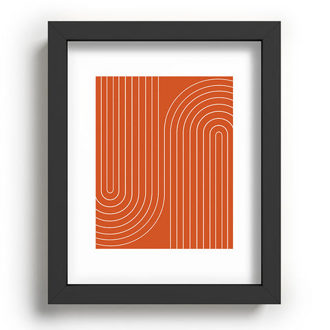 Colour Poems Minimal Line Curvature Coral Recessed Framing Rectangle
