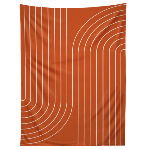 Colour Poems Minimal Line Curvature Coral Tapestry