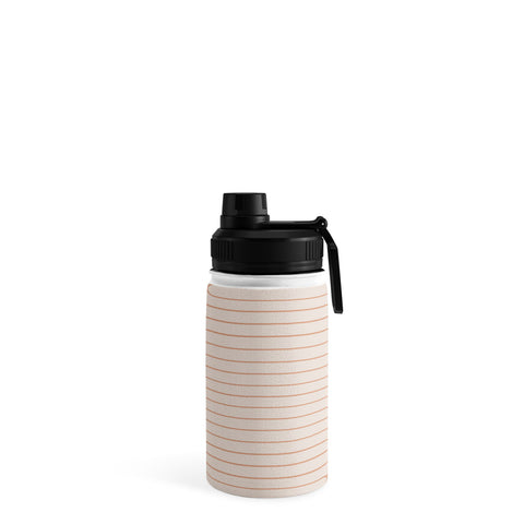 Colour Poems Minimal Line Curvature Natural Water Bottle