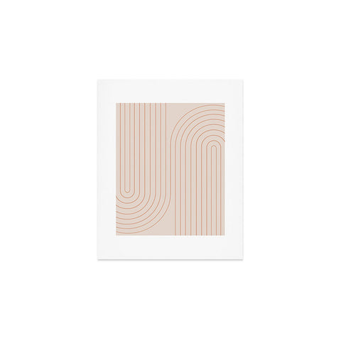 Colour Poems Minimal Line Curvature Natural Art Print