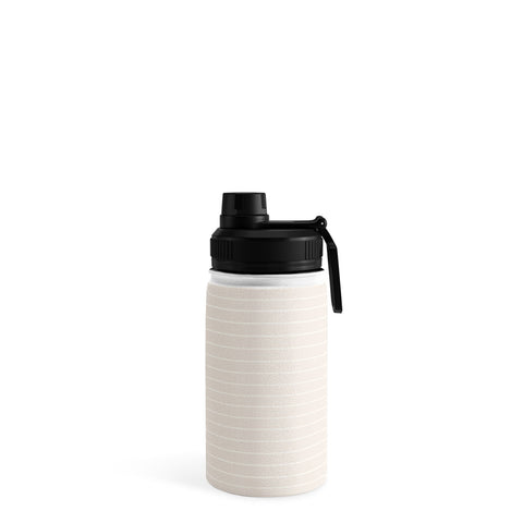 Colour Poems Minimal Line Curvature Off White Water Bottle