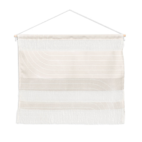 Colour Poems Minimal Line Curvature Off White Wall Hanging Landscape