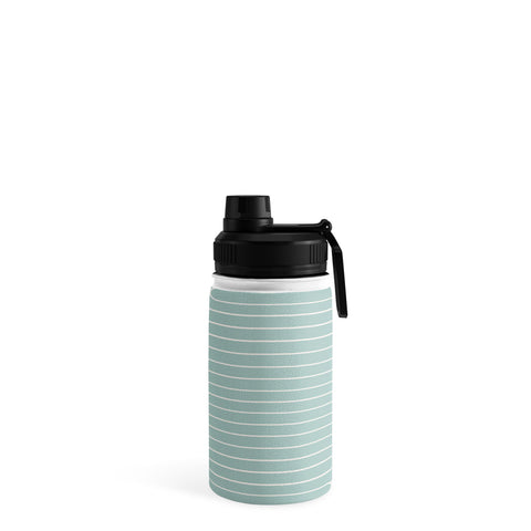 Colour Poems Minimal Line Curvature Sage Water Bottle