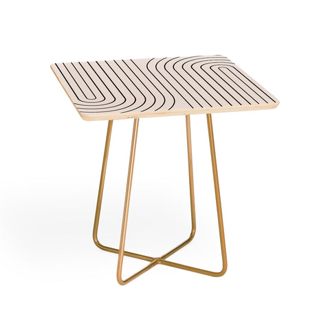 Colour Poems Minimal Line Curvature White Side Table