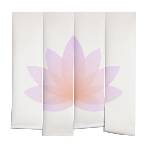 Colour Poems Minimal Lotus Flower III Wall Mural