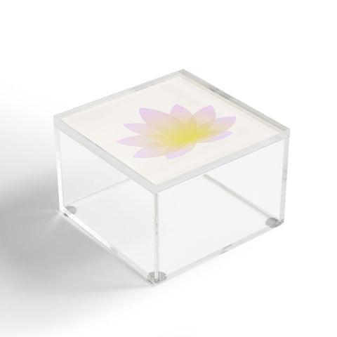Colour Poems Minimal Lotus Flower VII Acrylic Box