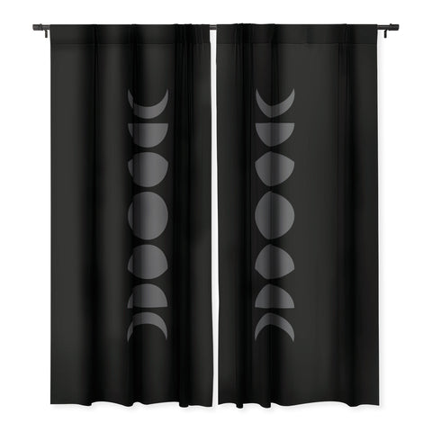 Colour Poems Minimal Moon Phases Black Blackout Non Repeat