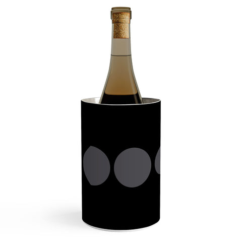 Colour Poems Minimal Moon Phases Black Wine Chiller