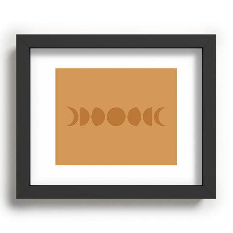 Colour Poems Minimal Moon Phases Camel Recessed Framing Rectangle